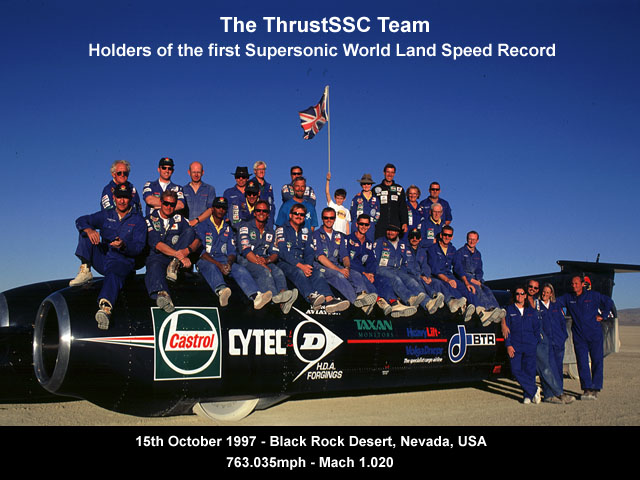 The ThrustSSC team